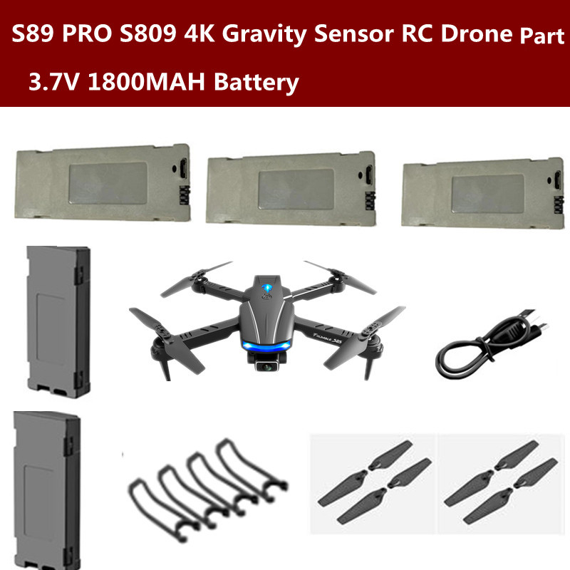 Drone Smart Rc - S89 PRO S809 Drone RC 4K