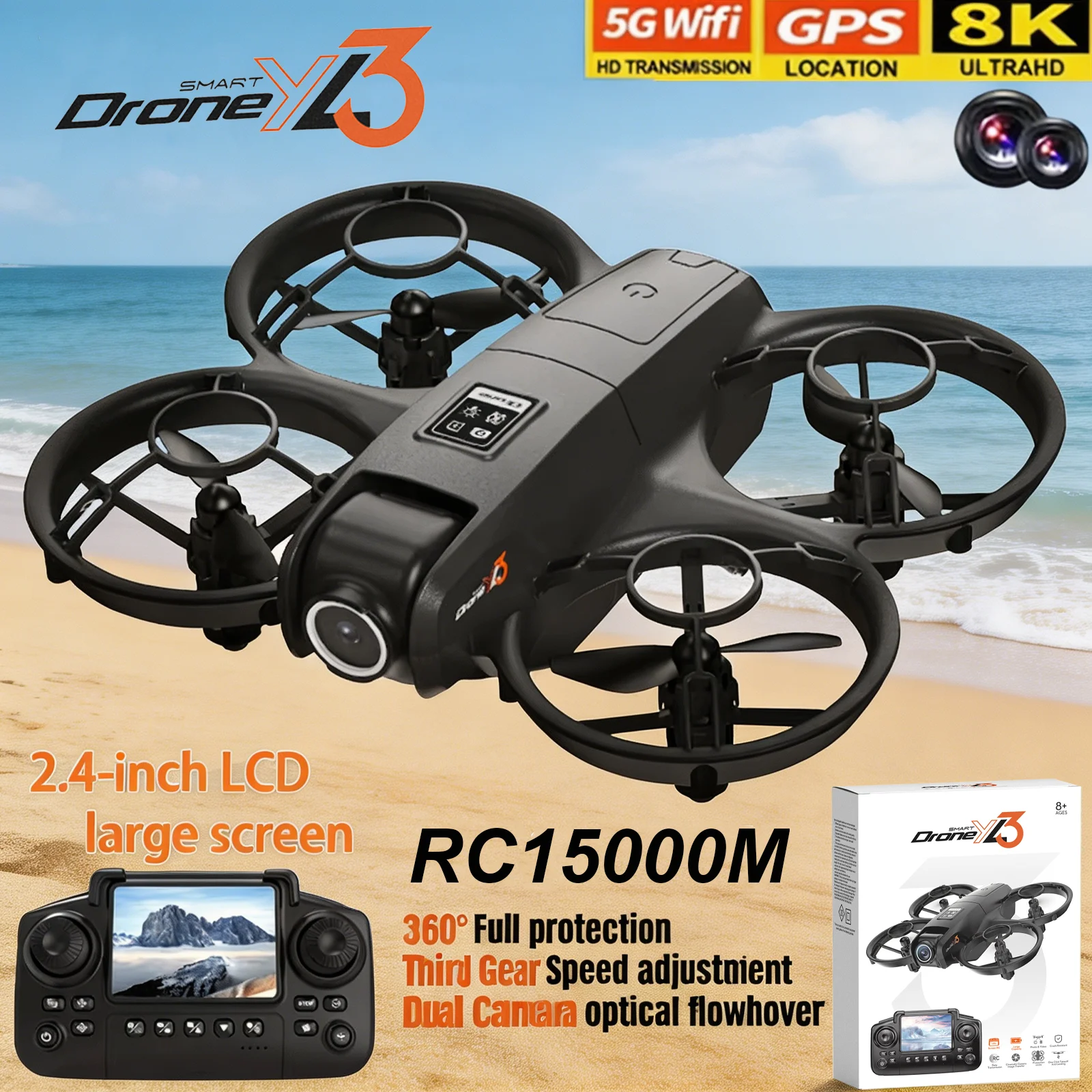 Drone E88Pro Rc 4K - Nuovo Drone RC YL3 con Doppia
