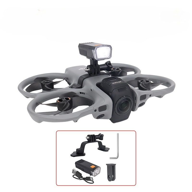 3D Printed Drone Part - Faro di Ricerca Ricaricabile per Volo