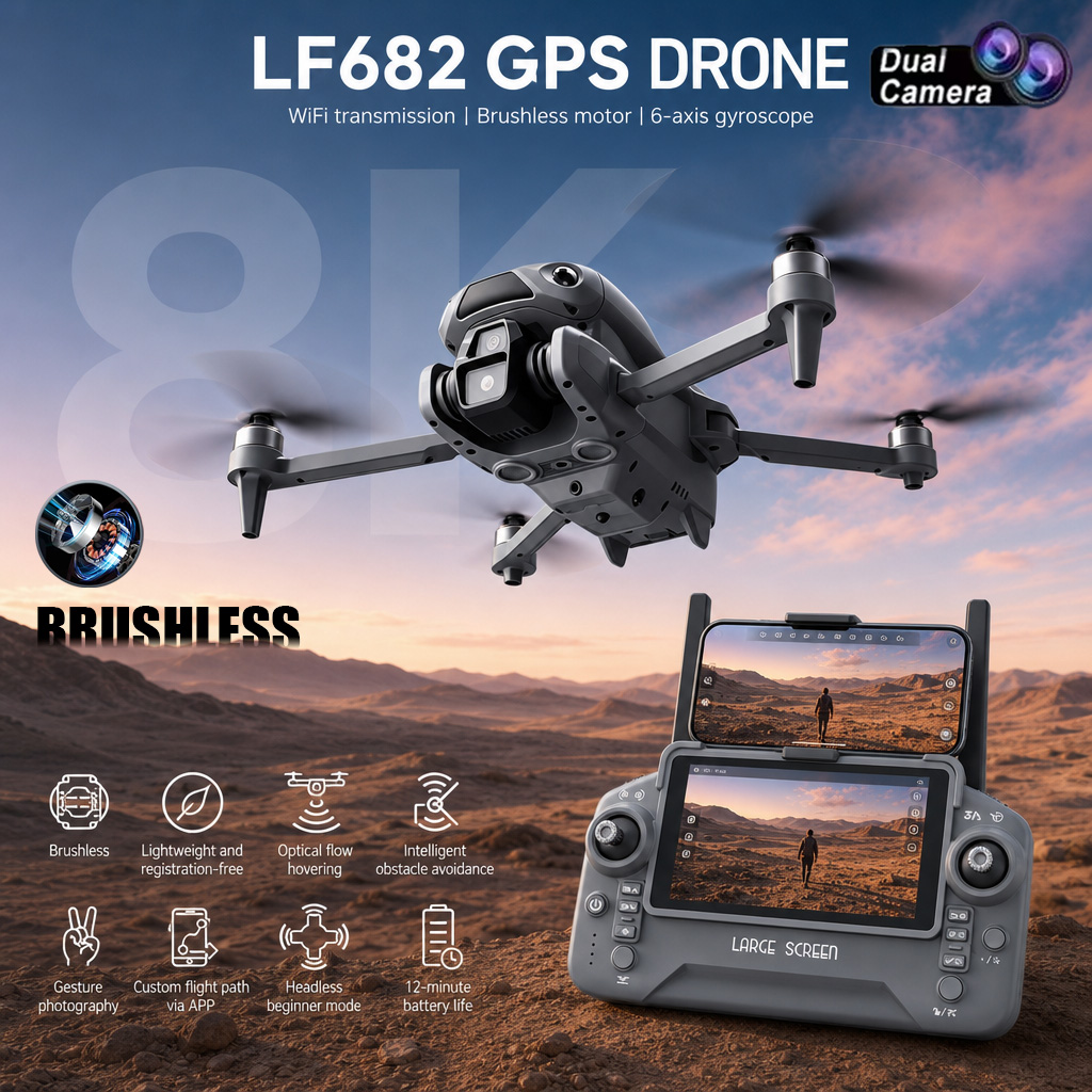 Drone Rc Explorer - Nuovo Drone LF682 con Doppia Fotocamera