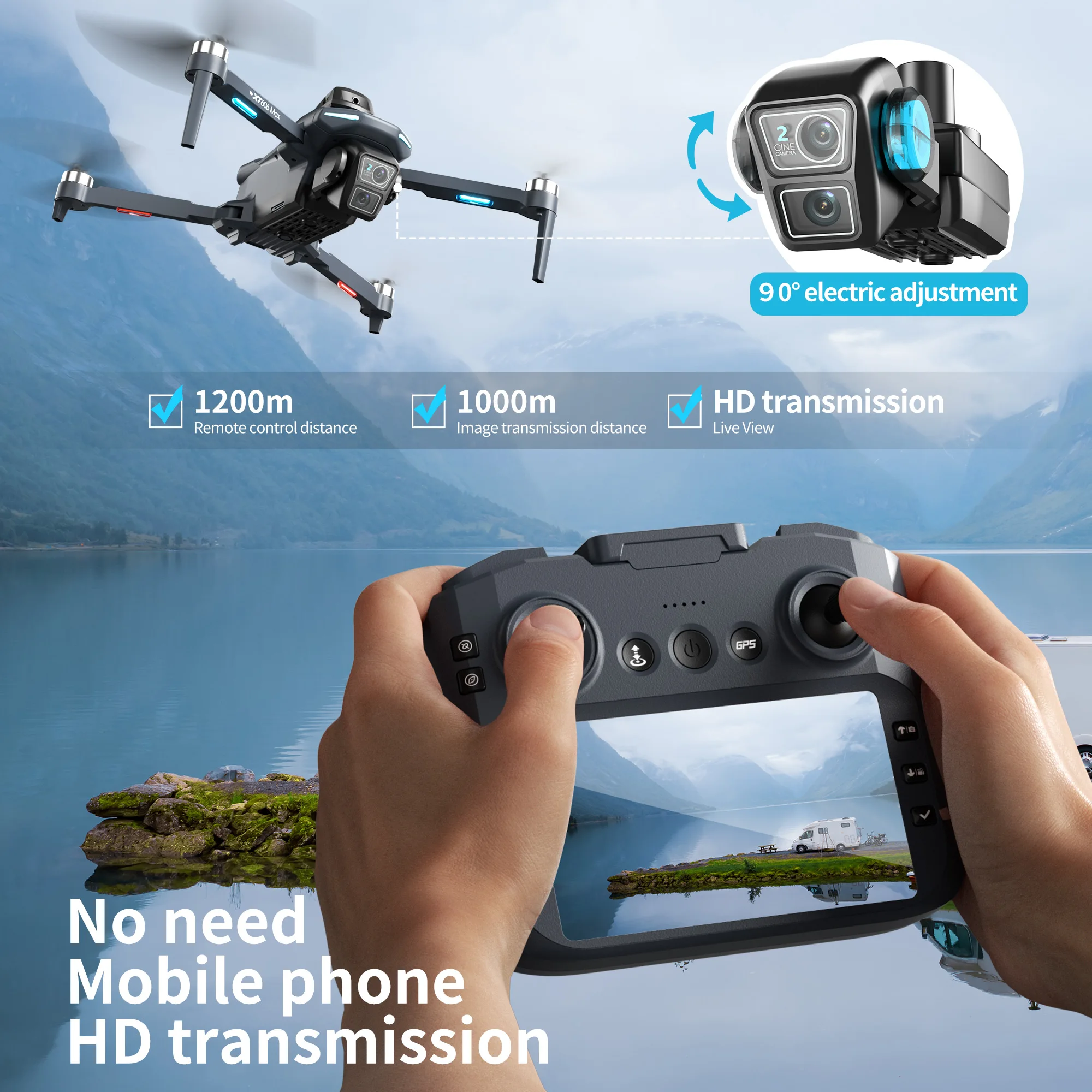 Drone Professionale Lenovo XT6 - Drone E88Pro Rc 4K recensione e prezzo