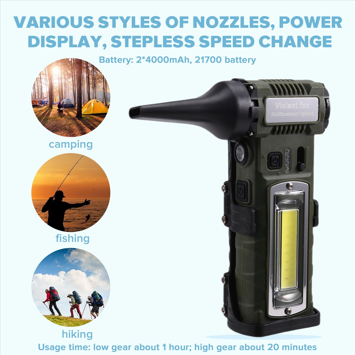 Ventilatore Turbo Portatile AT - Brushless Motor recensione e prezzo