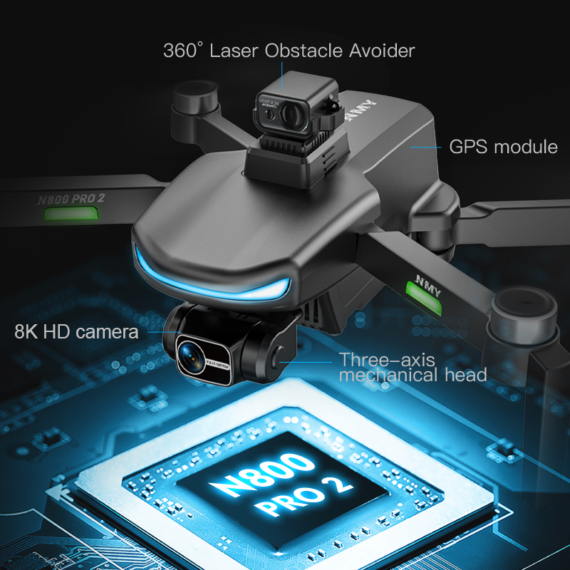 Drone GPS N800 PRO 2 Professio - Drone E88Pro Rc 4K recensione e prezzo
