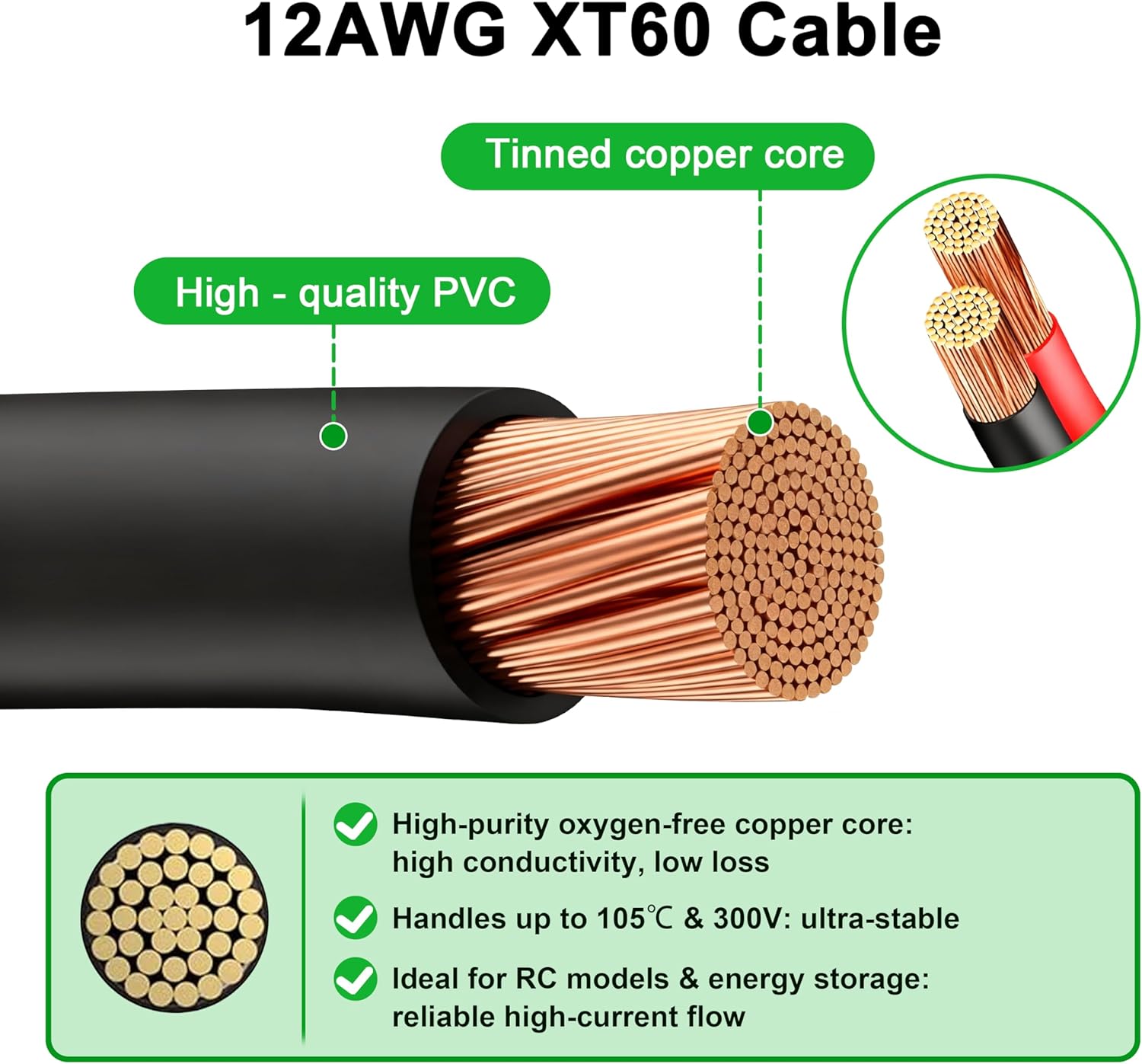 Cavo JMUYTOP 12AWG XT60 per Mo - Drone Bike Rc recensione e prezzo